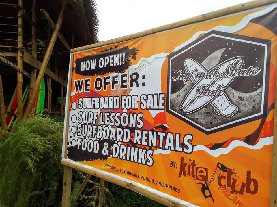 A Pousada Surf And Skate Duli El Nido By Kiteclub Palawan Exterior foto