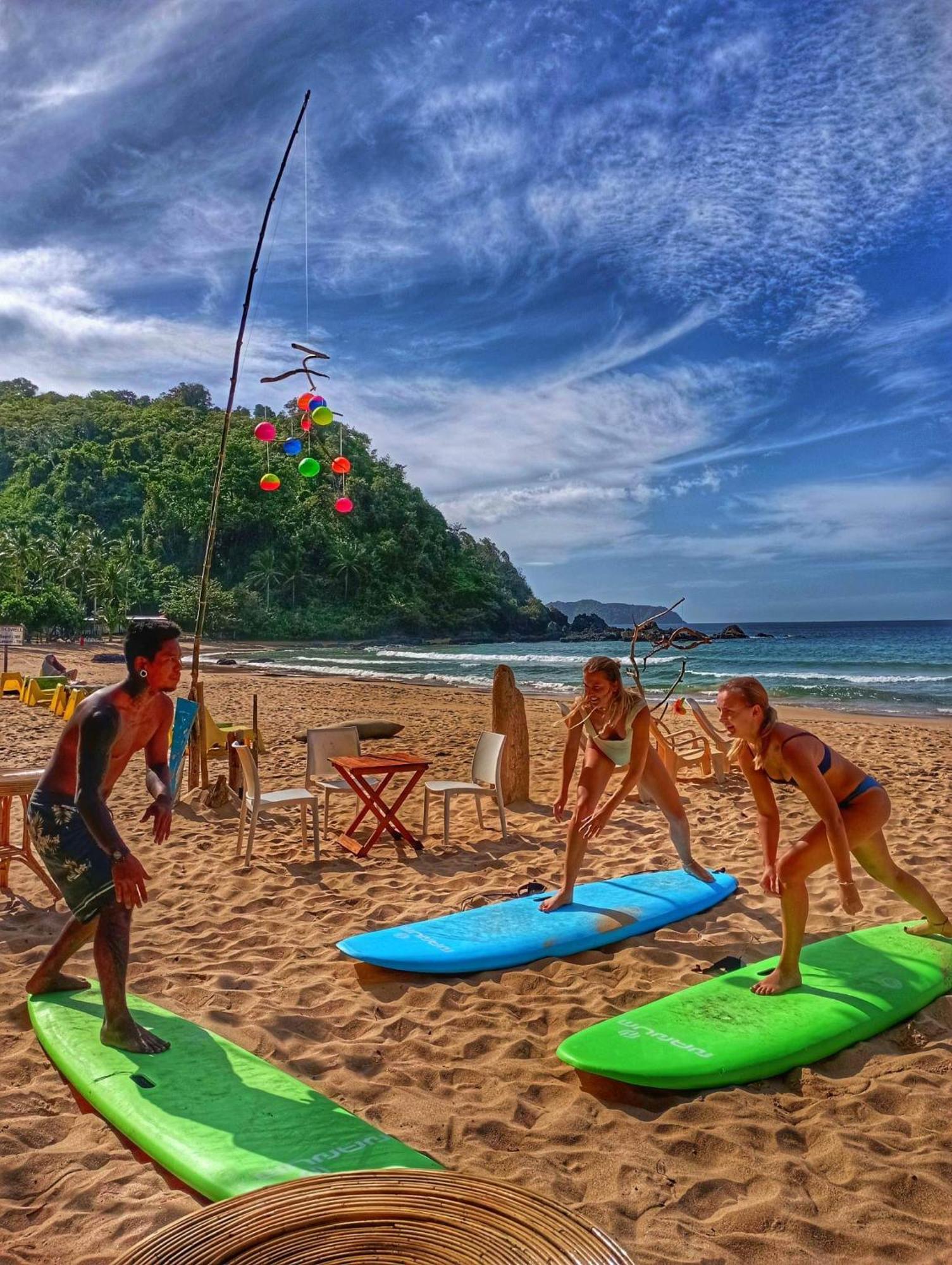 A Pousada Surf And Skate Duli El Nido By Kiteclub Palawan Exterior foto